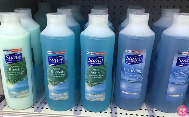 Suave Shampoos in shelf