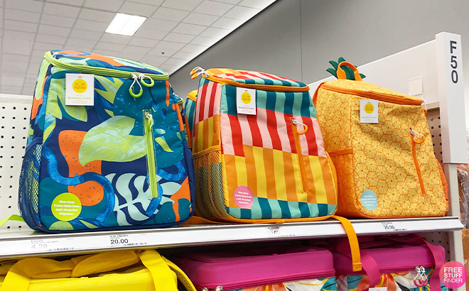 Sun Squad Cooler Backpack Variety on Shelves at Target