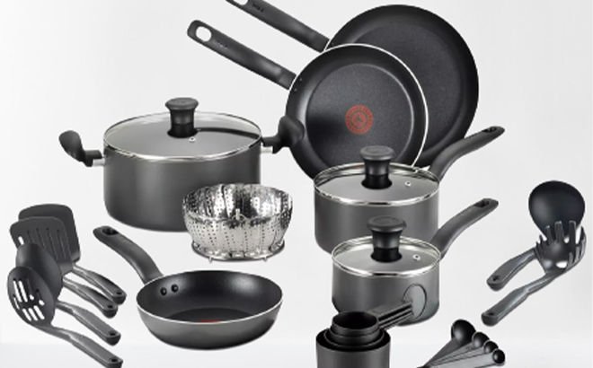 T Fal 18 Pc Cookware Set