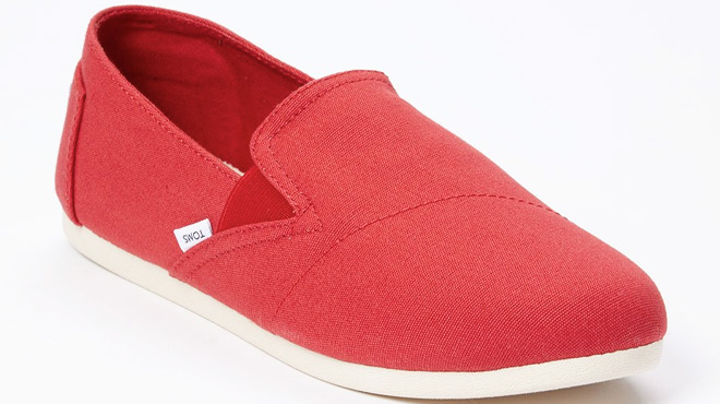 TOMS 2 0 Canvas Slip On Womens Flats
