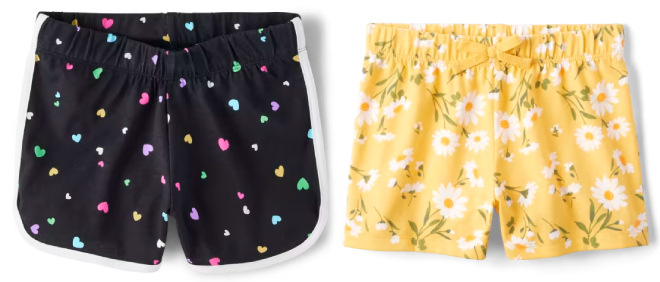 The Childrens Place Girls Print Shorts
