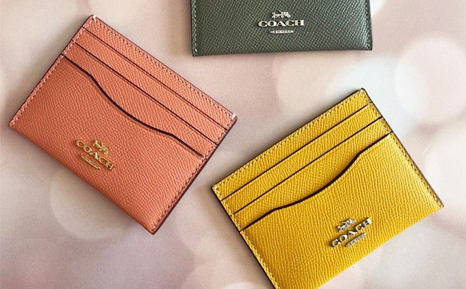 Three Coach Outlet Card Cases