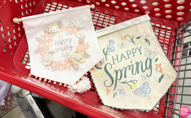 Threshold Happy Spring Wall Hanging Banners in Cart