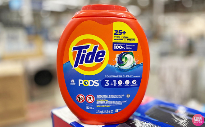 Tide Pods 112 Count Laundry Detergent in Coldwater Clean Original