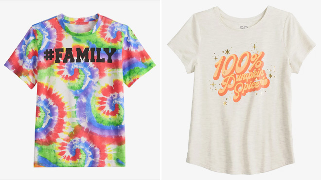 Tie Dye Family Pride Graphic Tee SO Graphic Tee