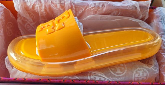 Tory Burch Orange Bubble Jelly Sandal Tory Burch Orange Bubble Jelly Sandal