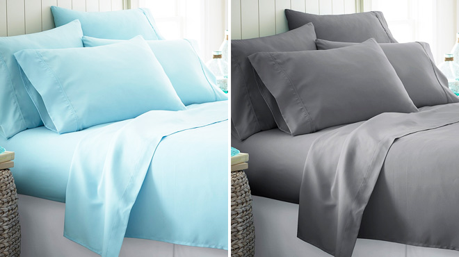 Two 6-Piece Sheet Sets