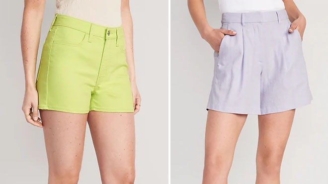 Two Different Styles of Old Navy Women Shorts