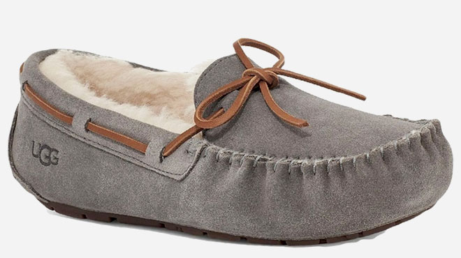 UGG Dakota Womens Leather Moccasin Slippers