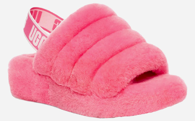 UGG Fluff Yeah Womens Shearling Slingback Slippers