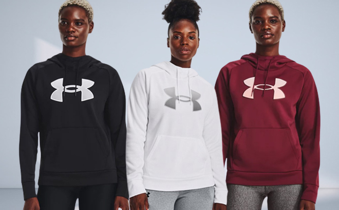 Under Armour Womens Armour Fleece Hoodies in Different Colors