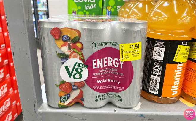 V8 Wild Berry Energy Drink 6 Pack