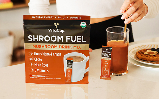 VitaCup Shroom Fuel Mushroom Coffee Substitute 10 Count Packets