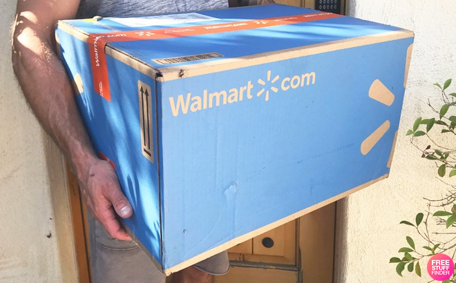 Walmart Delivery Box with Man