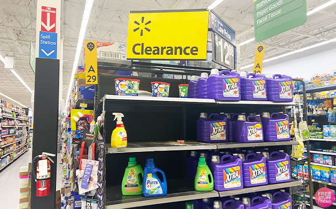 Walmart Laundry Products on a Shelf