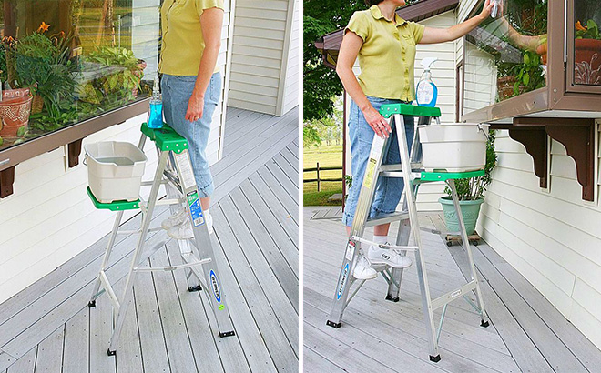 Werner Aluminum Step Ladder Werner Aluminum Step Ladder