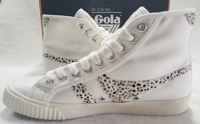 White Gola Tennis Mark Cox High Top Sneakers