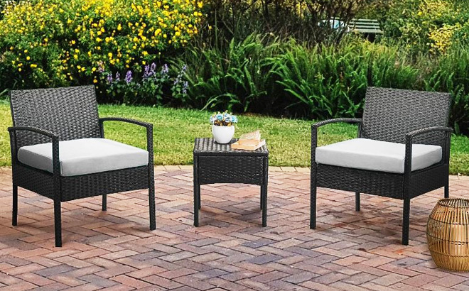 Wicker Rattan Patio 3 Piece Set Wicker Rattan Patio 3 Piece Set