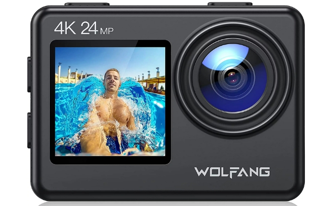 Wolfang GA200 Action Camera 4K 24MP Waterproof 40M Underwater Camera