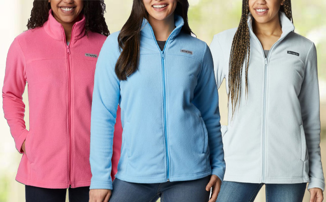 Women Wearing Columbia Zip Fleece Jackets Women Wearing Columbia Zip Fleece Jackets