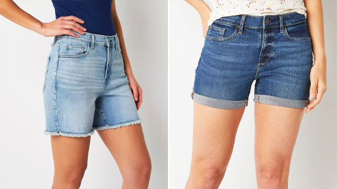 Womens High Rise Denim Short 5 Inch and 3 5 Inch Womens High Rise Denim Short 5 Inch and 3 5 Inch
