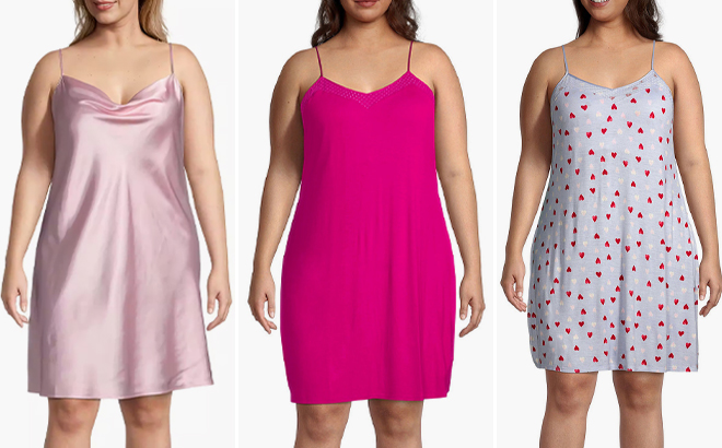 Womens Plus Size Chemises