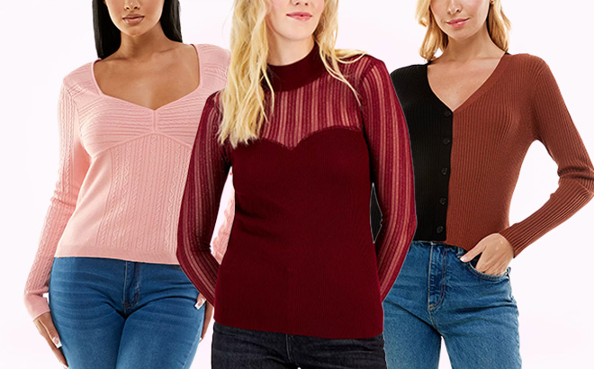 Models in Women’s Sweaters