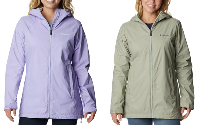 Womens Switchback Lined Long Rain Jacket
