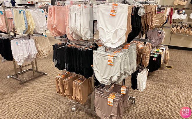 Womens Warners Panties On a Rack