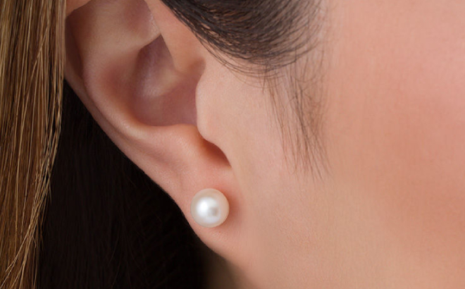 Zales Pearl Stud Earrings