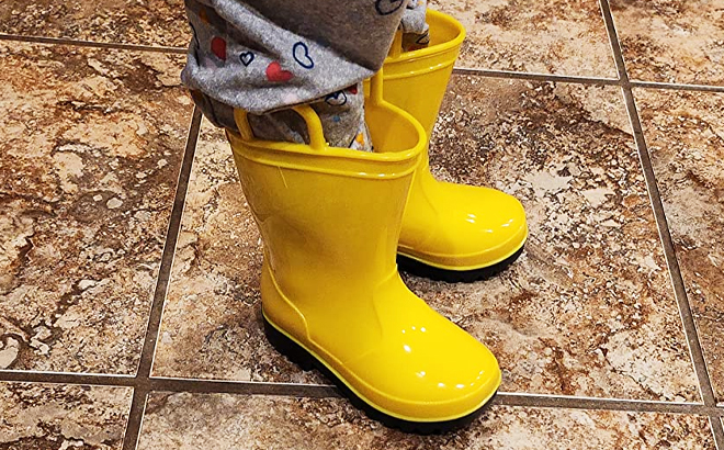 Zoogs Kids Yellow Rain Boots