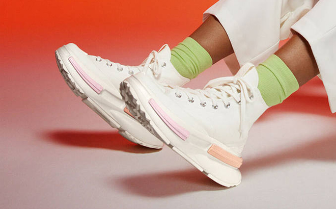 a Person Wearing a Converse Run Star Legacy CX Platform Color Candy