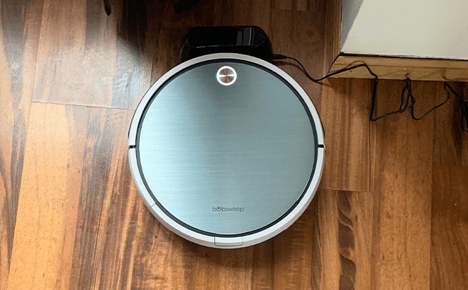 bObsweep Pro Robot Vacuum Charging in the Station