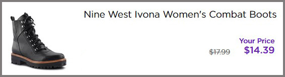 Nine West Ivona Women's Combat Boots