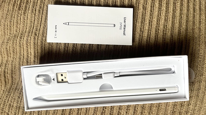 iPad Stylus Pen with Palm Rejection in a Box with User Manual