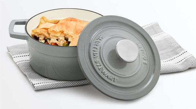 martha stewart dutch oven in grey color martha stewart dutch oven in grey color