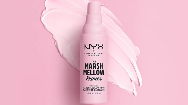 nyx marshmellow primer in pink background nyx marshmellow primer in pink background