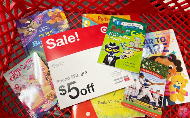 target books in a shopping basket 1