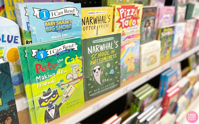 various target kids book on the shelve
