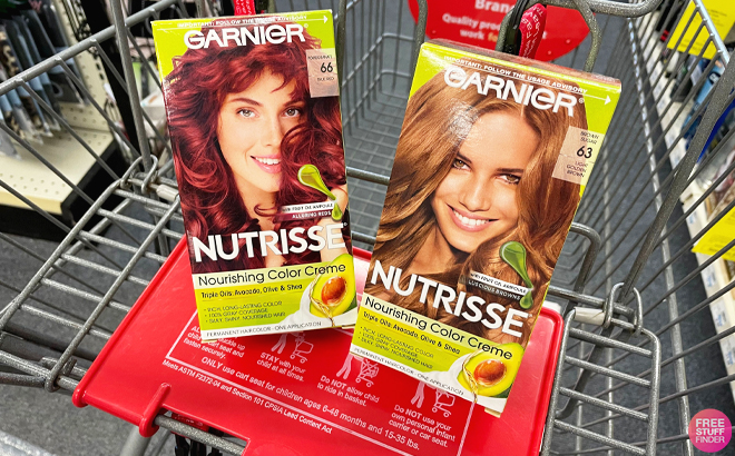 2 Garnier Nutrisse Hair Color Creme in a Cart