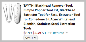 5 Piece Blackhead Remover Tool Kit