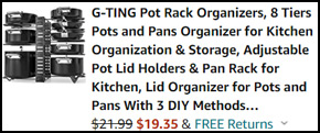 8 Tiers Pots and Pans Organizer Summary