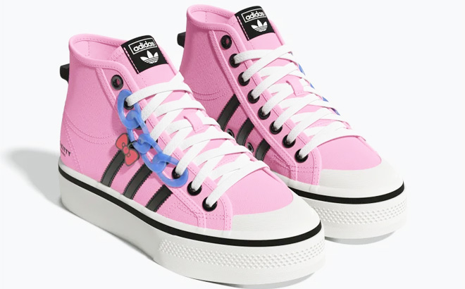 Adidas Hello Kitty Nizza Platform Mid Womens Shoes