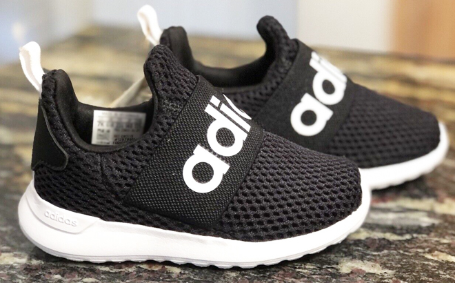 Adidas Kids Lite Racer Adapt 4 in Black Color
