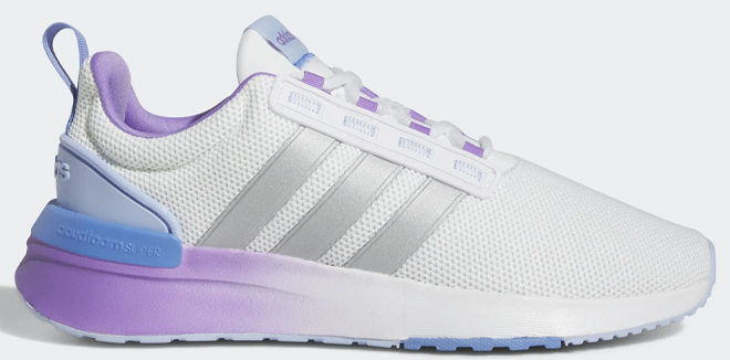 Adidas Womens Racer TR21 Shoe on Gray Background