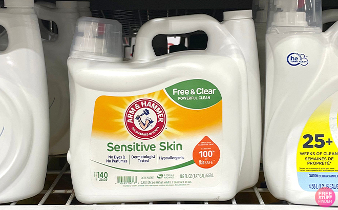 Arm & Hammer Sensitive Skin Free & Clear 140 Loads Liquid Laundry Detergent