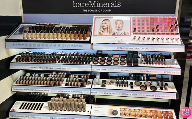 BareMinerals Makeup Products on Shelf