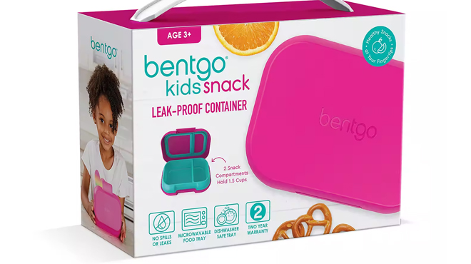 Bentgo Kids Snack Leak Proof Container Magenta Color