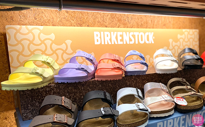 Birkenstock Arizona Sandals on shelf