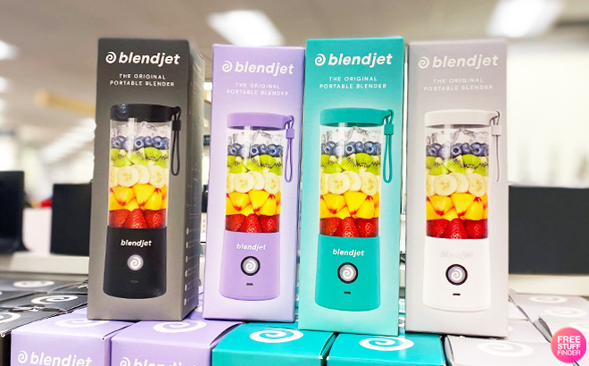 BlendJet 2 Portable Blenders on a Shelf